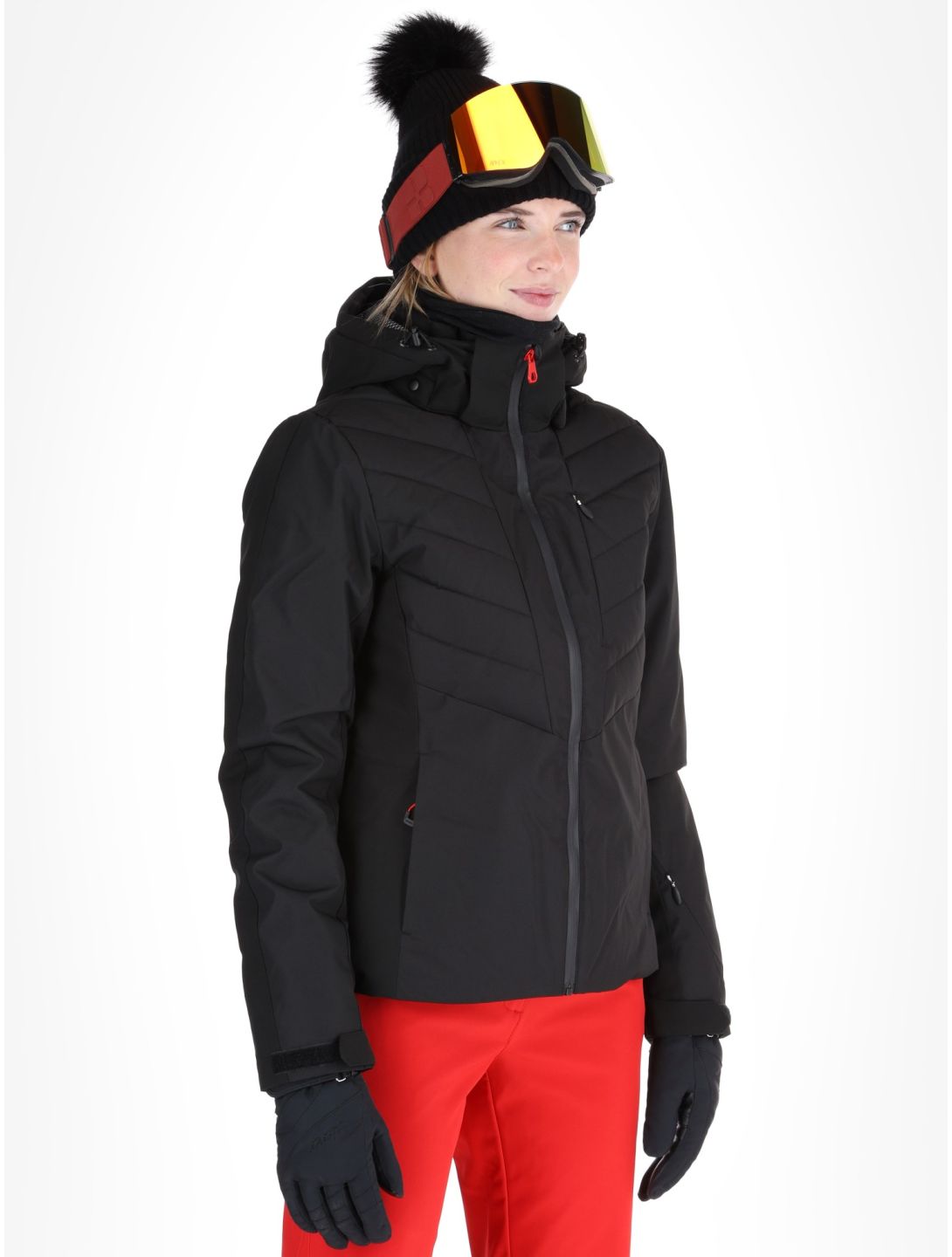 Icepeak, Eleele AA Jas gevoerd dames Black Zwart 