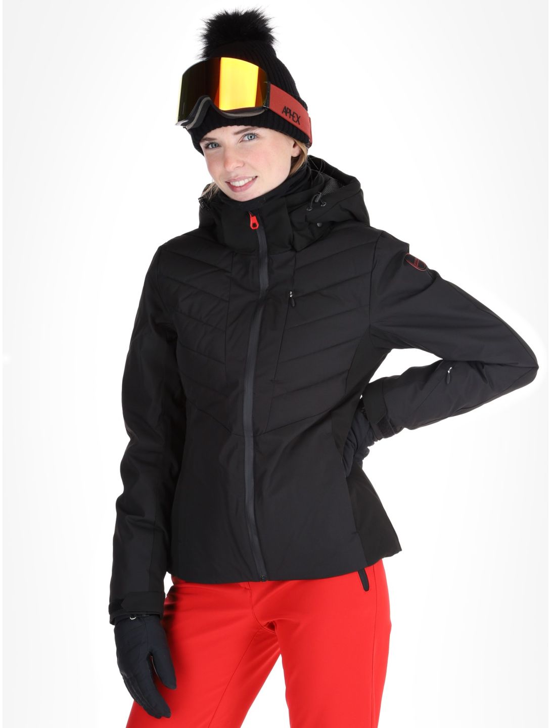 Icepeak, Eleele AA Jas gevoerd dames Black Zwart 