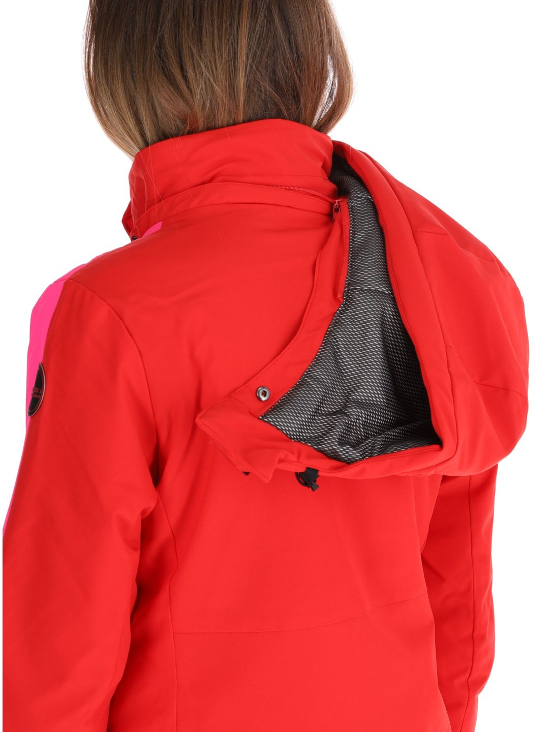 Icepeak, Eleele AA Jas gevoerd dames Raspberry Rood 