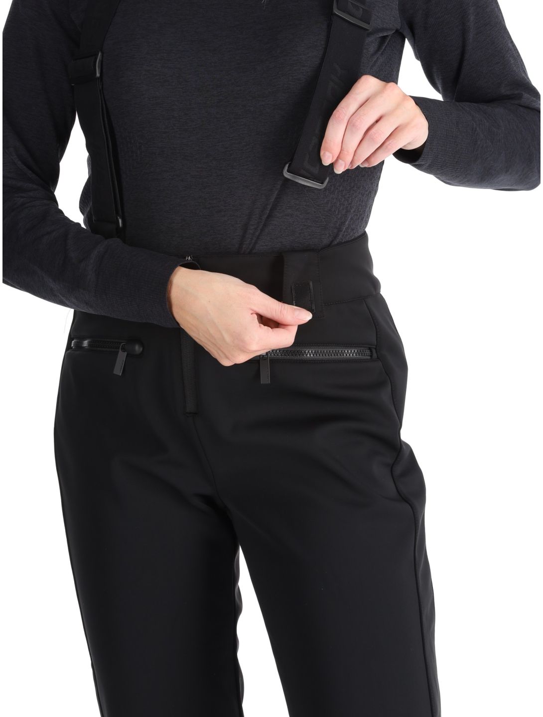 Icepeak, Ellsworth BC Skibroek Softshell dames Black Zwart 