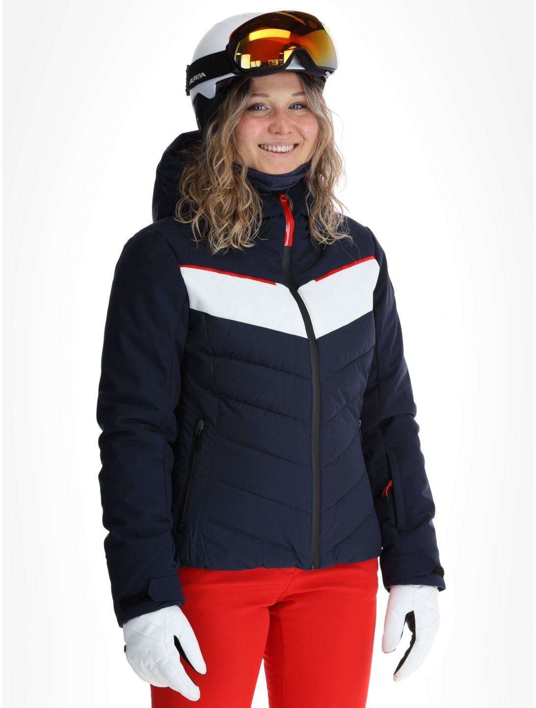 Icepeak, Elsah AA Jas gevoerd dames Dark Blue Blauw 