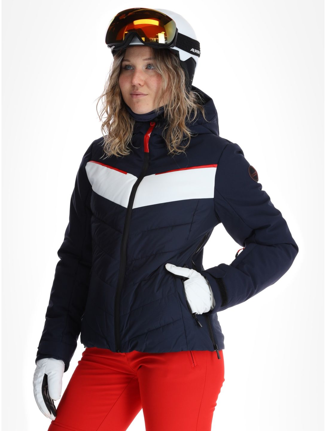 Icepeak, Elsah AA Jas gevoerd dames Dark Blue Blauw 