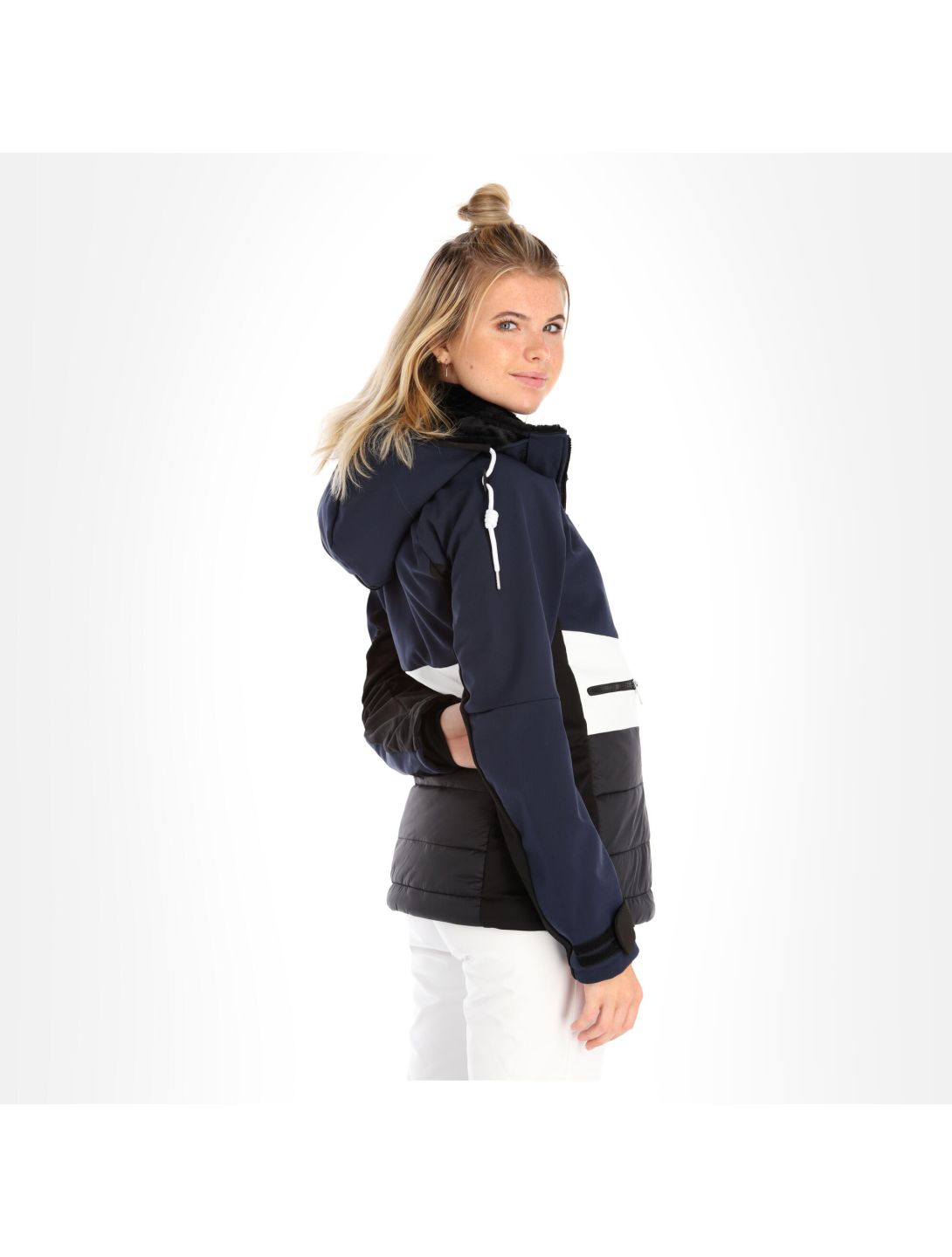 Icepeak, Ely softshell ski-jas dames dark Blauw