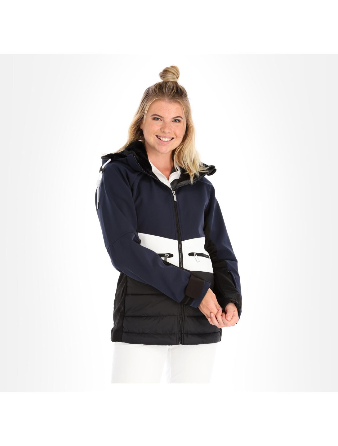 Icepeak, Ely softshell ski-jas dames dark Blauw