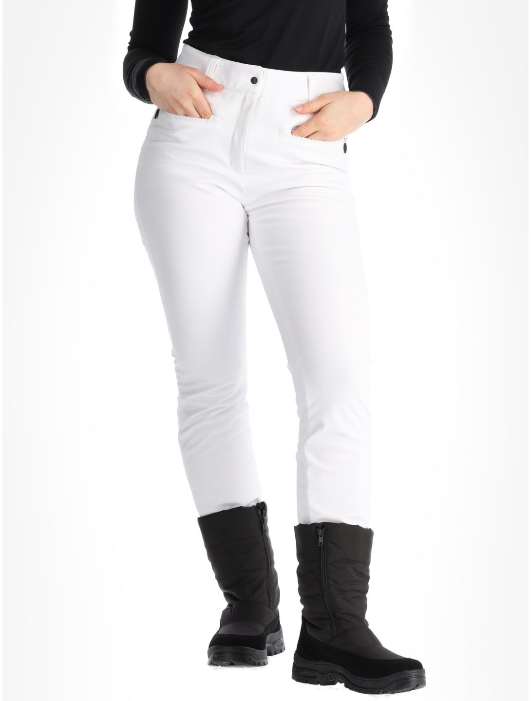 Icepeak, Enigma BF Skilegging dames Optic White Wit 