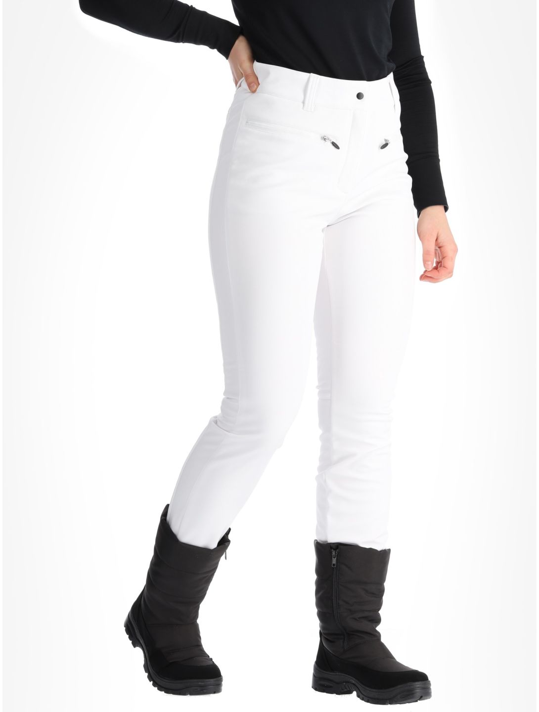 Icepeak, Enigma BF Skilegging dames Optic White Wit 