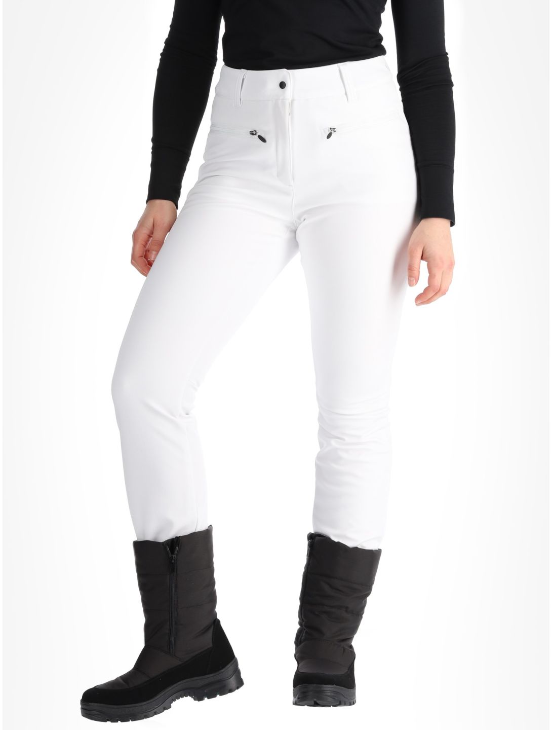 Icepeak, Enigma BF Skilegging dames Optic White Wit 