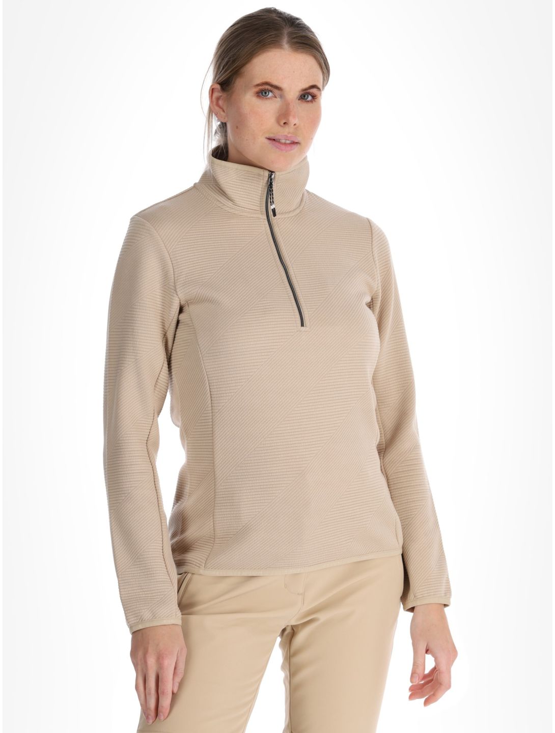 Icepeak, Evansdale GA Ski pully dames Beige Beige 