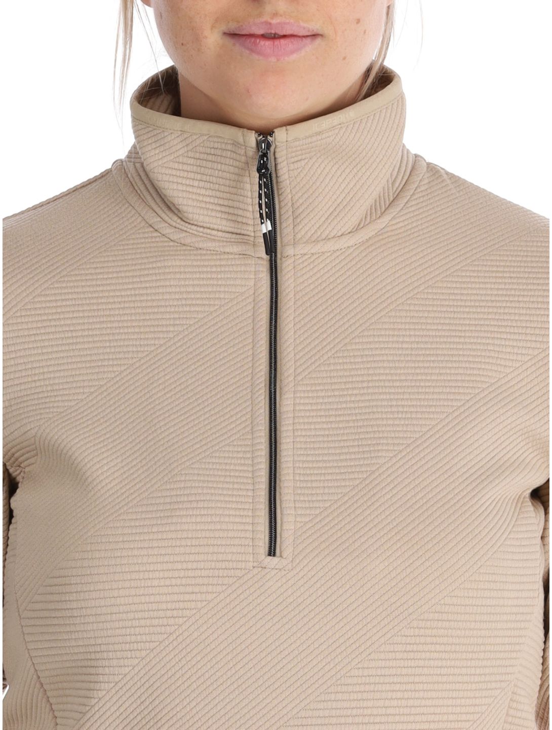 Icepeak, Evansdale GA Ski pully dames Beige Beige 