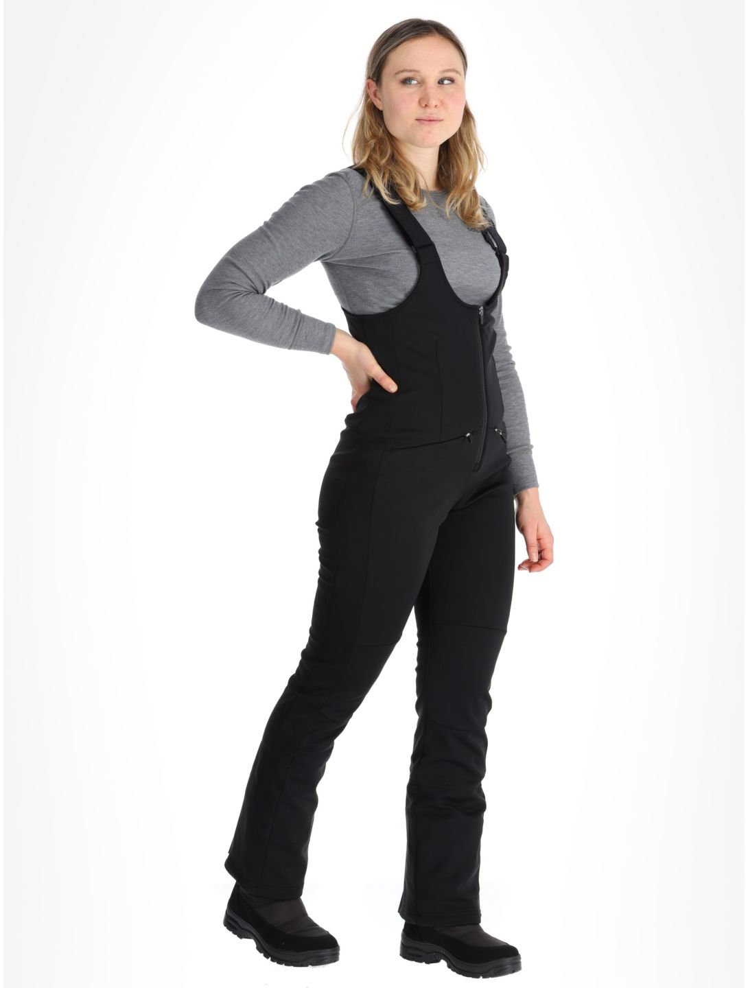 Icepeak, Exira BC Skibroek Softshell dames Black Zwart 