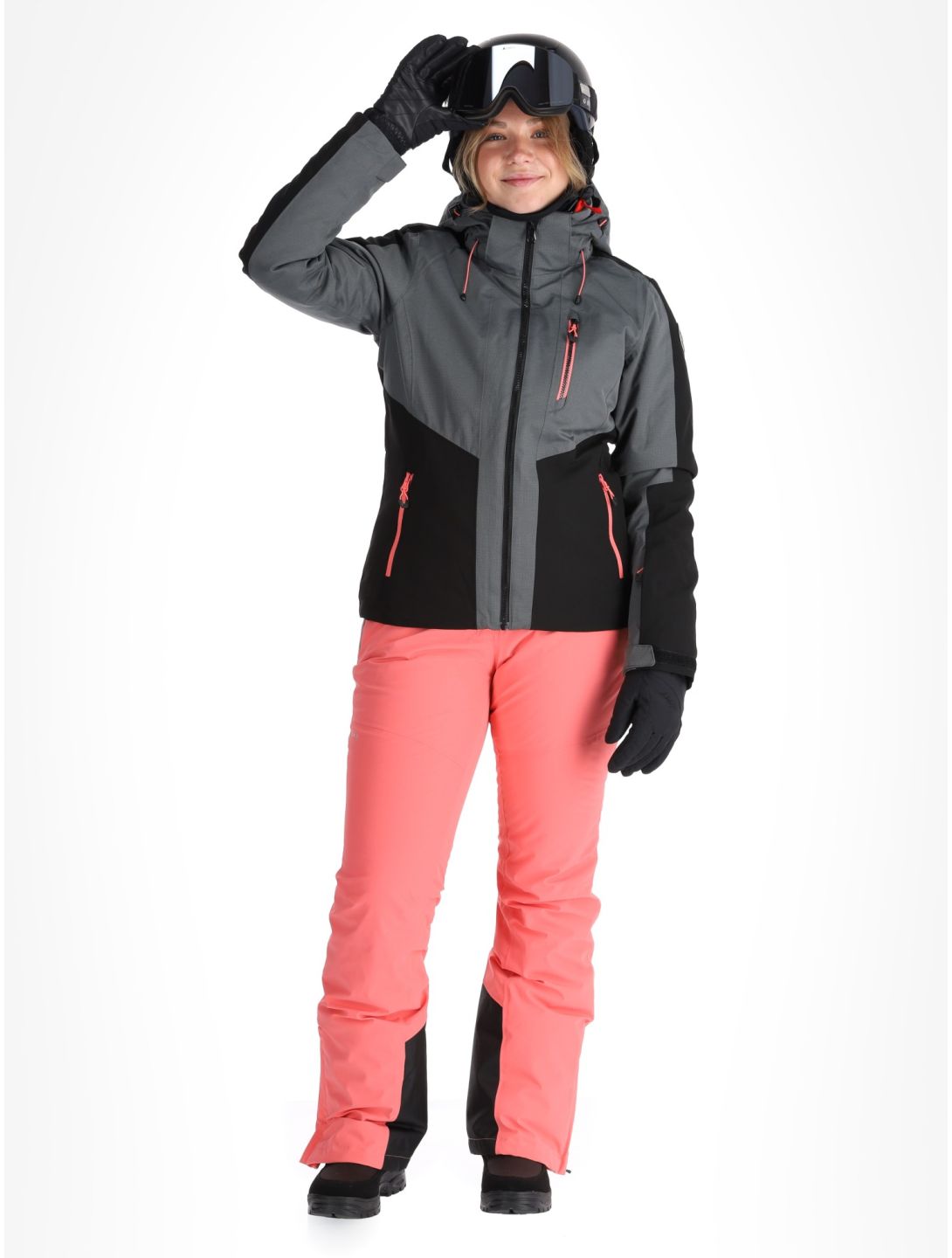 Icepeak, Faenza AA Jas gevoerd dames Black Zwart 