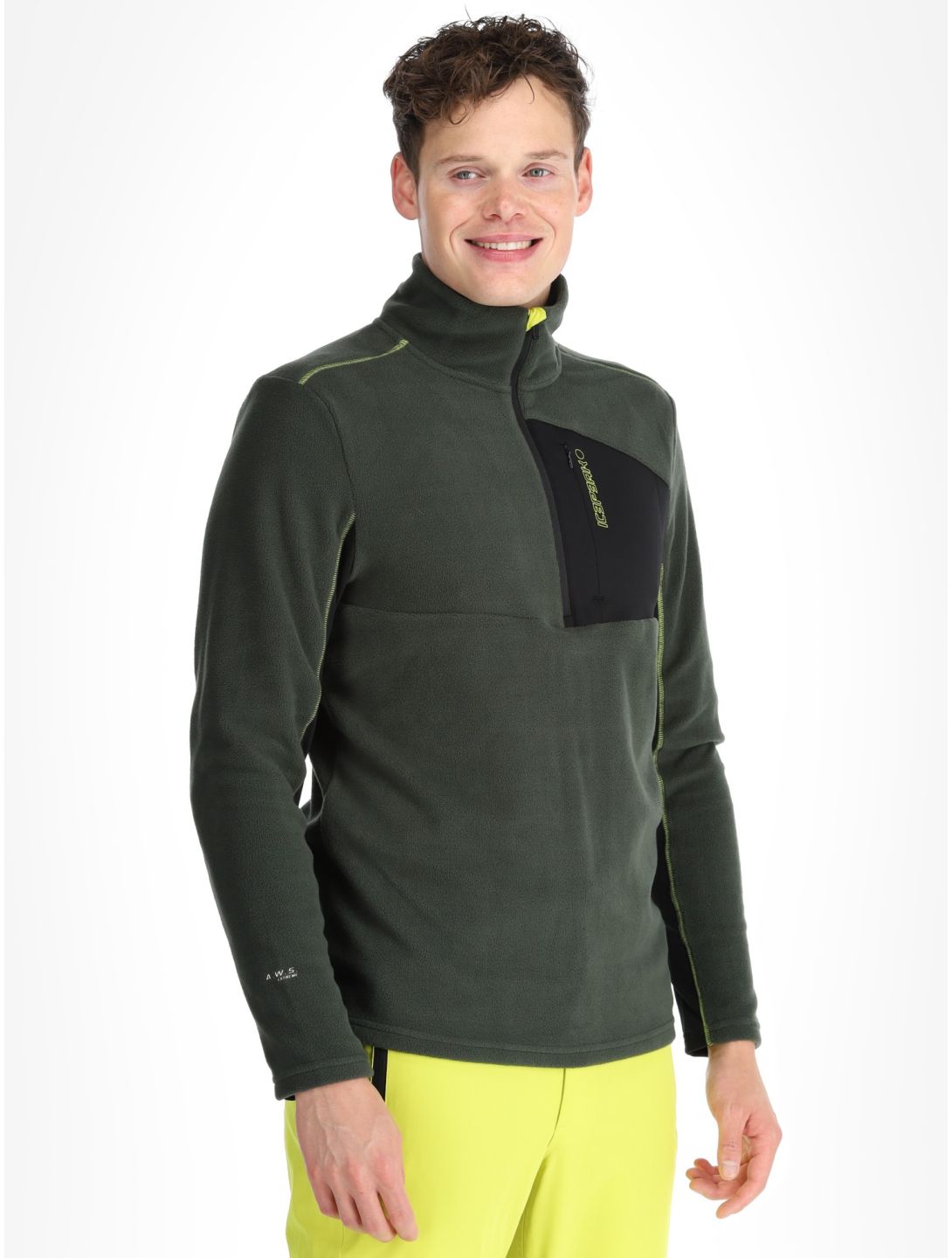 Icepeak, Fairmount GA Ski pully heren Dark Olive Groen 