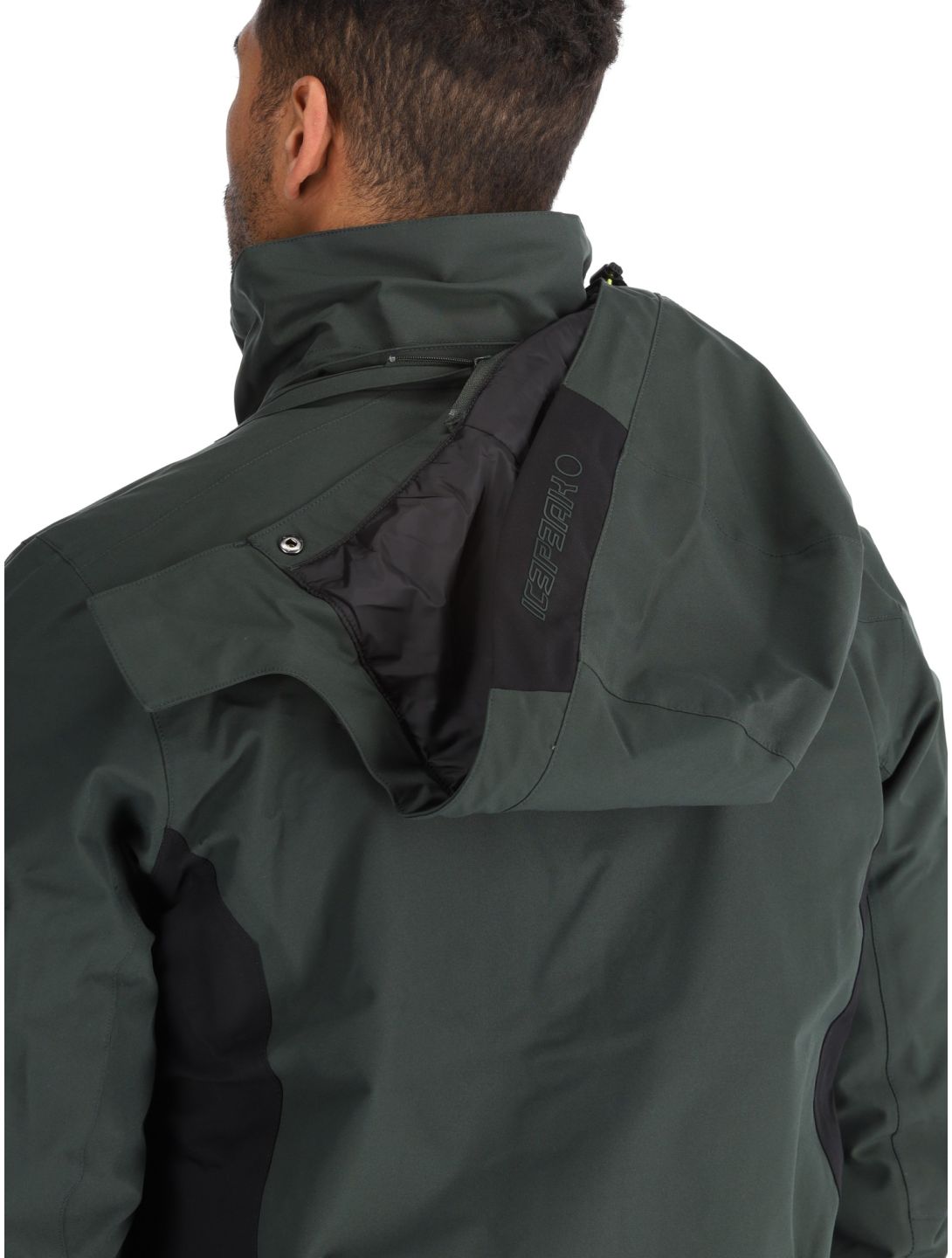 Icepeak, Farwell AA Jas gevoerd heren Dark Olive Groen 