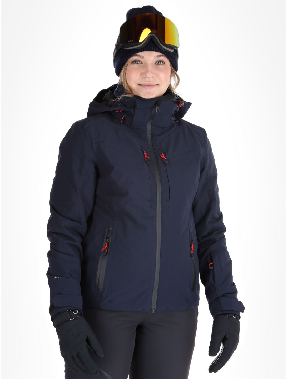 Icepeak, Fayette AA Jas gevoerd dames Dark Blue Blauw 