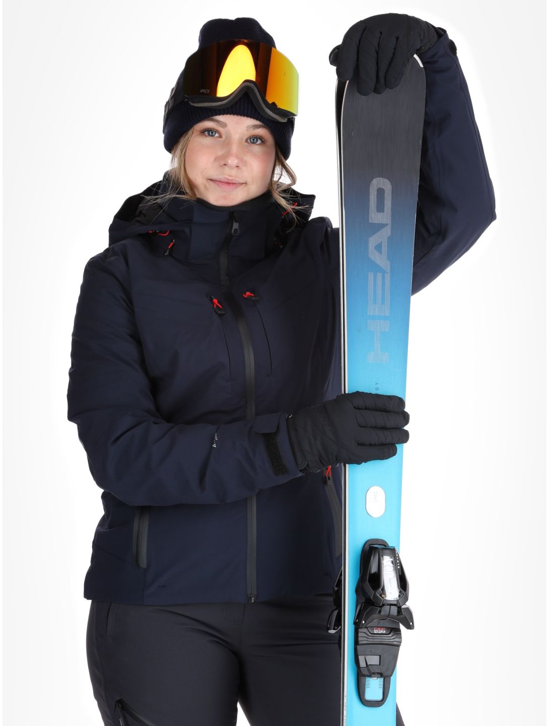 Icepeak, Fayette AA Jas gevoerd dames Dark Blue Blauw 