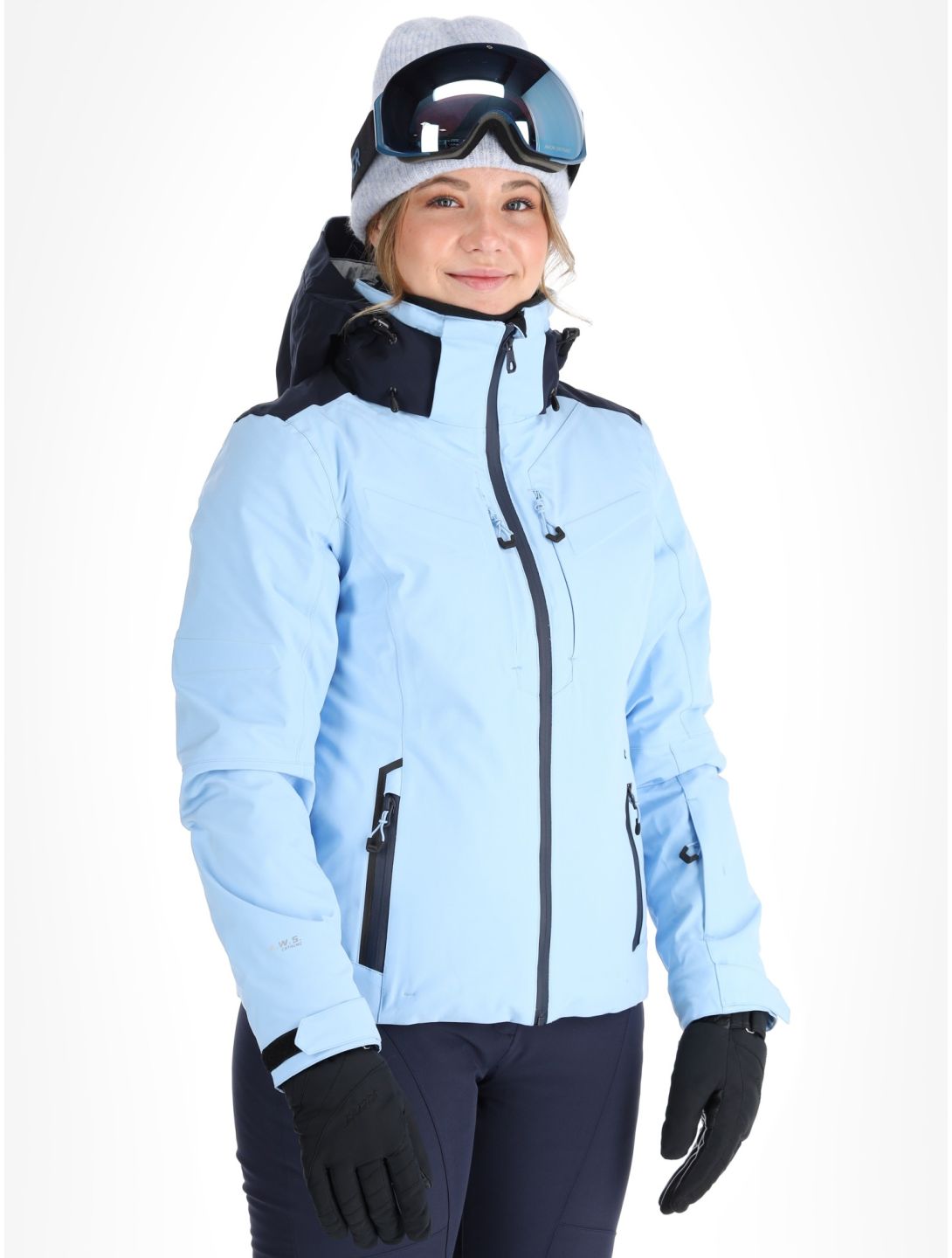 Icepeak, Fayette AA Jas gevoerd dames Light Blue Blauw 