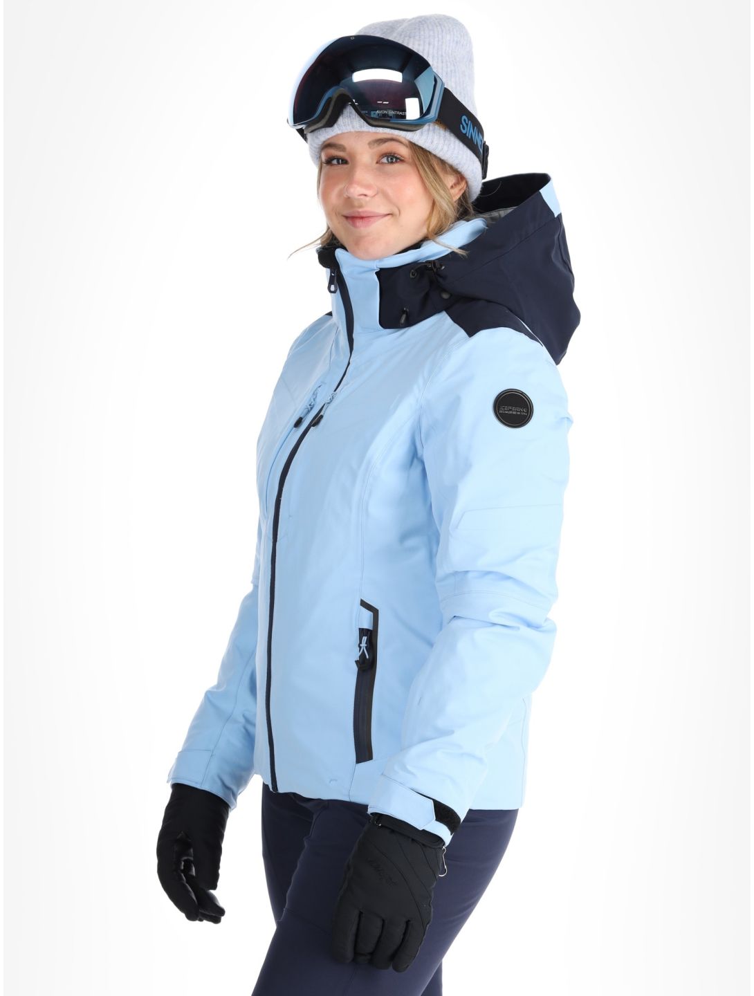 Icepeak, Fayette AA Jas gevoerd dames Light Blue Blauw 