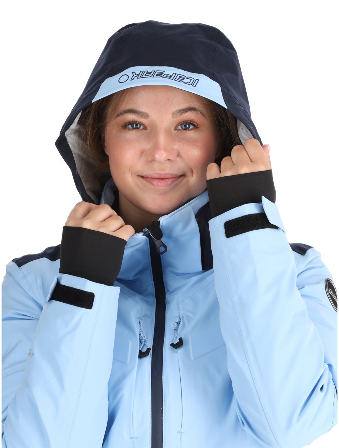 Icepeak, Fayette AA Jas gevoerd dames Light Blue Blauw 