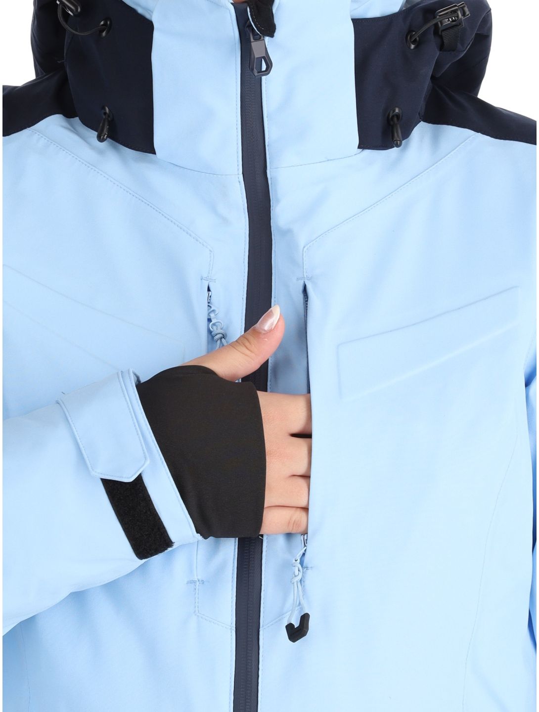 Icepeak, Fayette AA Jas gevoerd dames Light Blue Blauw 