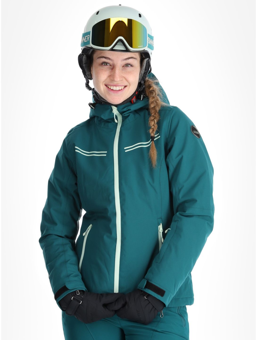 Icepeak, Fife ski-jas dames Antique Green groen 