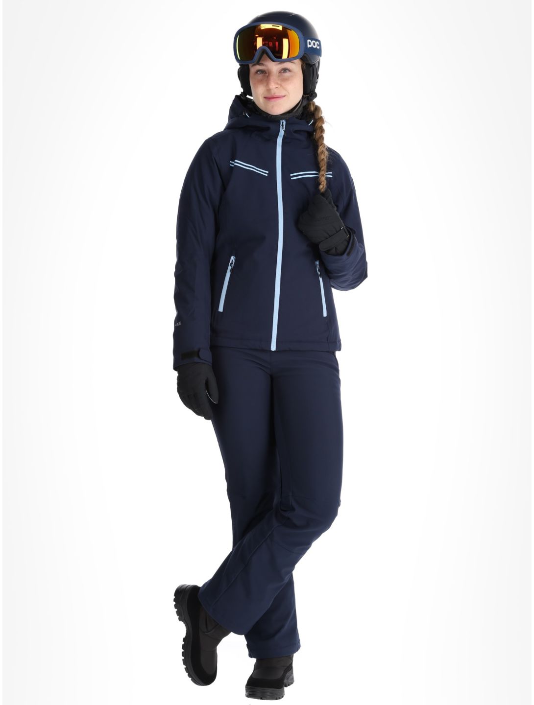 Icepeak, Fife ski-jas dames Dark Blue blauw 