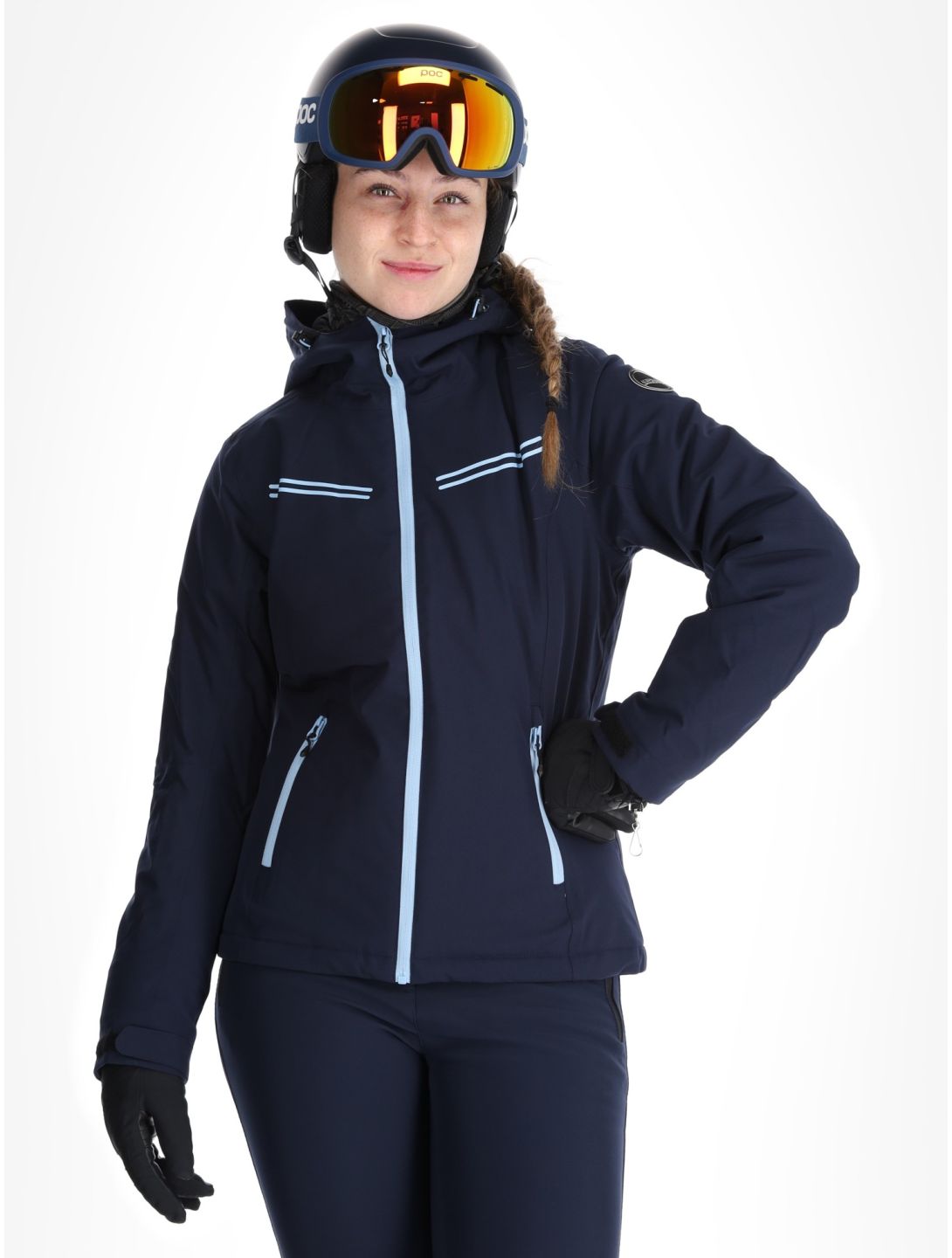 Icepeak, Fife ski-jas dames Dark Blue blauw 