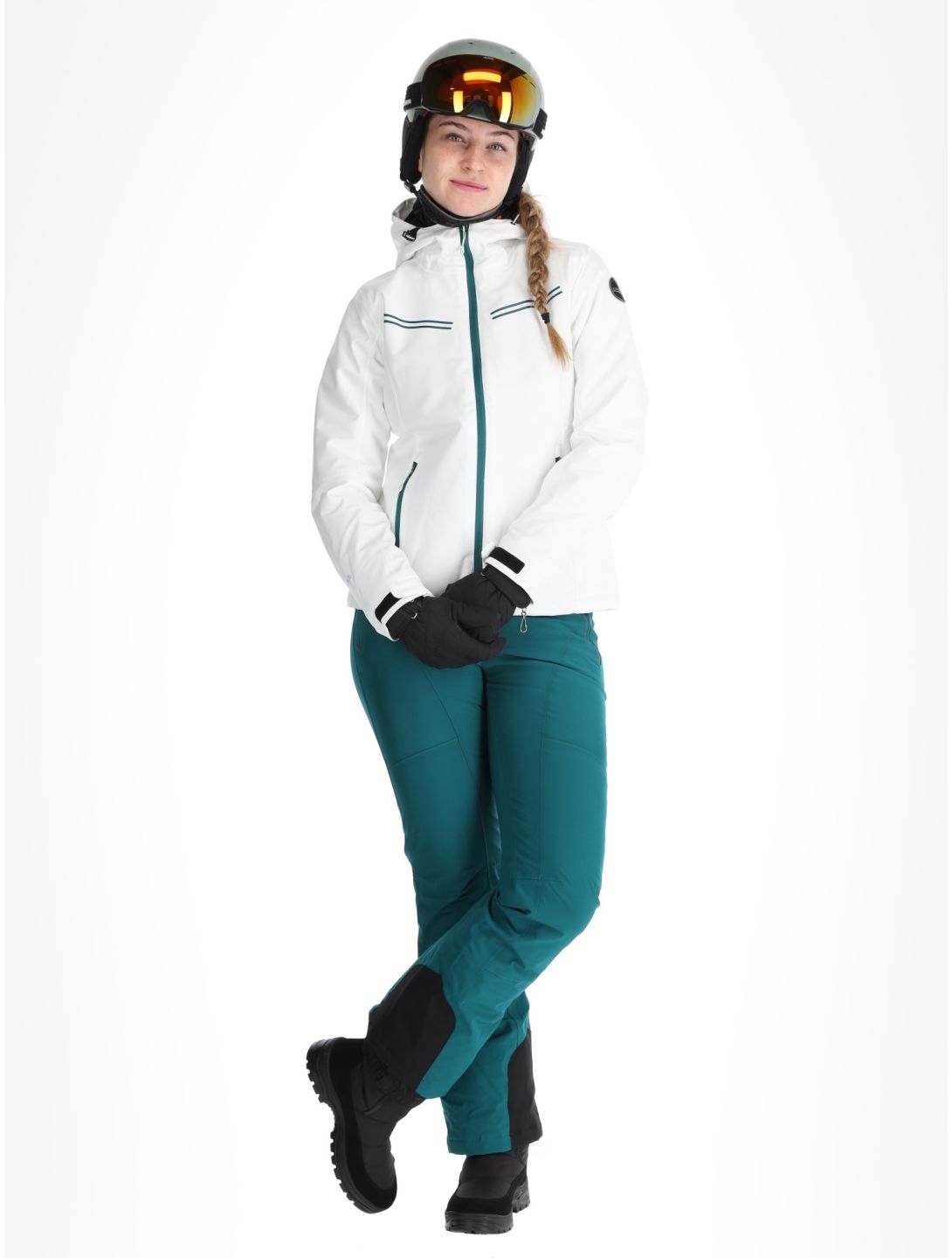 Icepeak, Fife ski-jas dames Optic White wit 