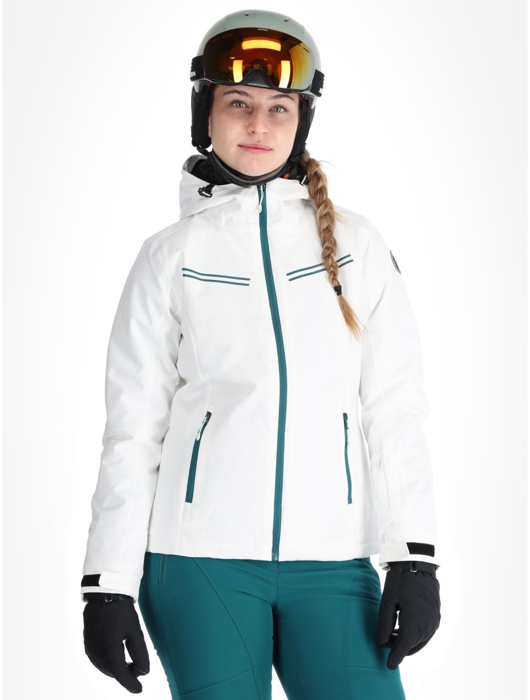 Icepeak, Fife ski-jas dames Optic White wit 