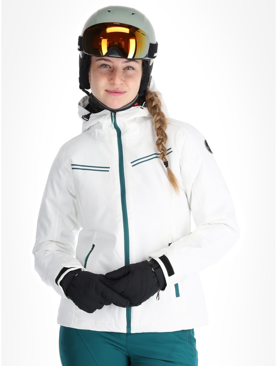 Icepeak, Fife ski-jas dames Optic White wit 