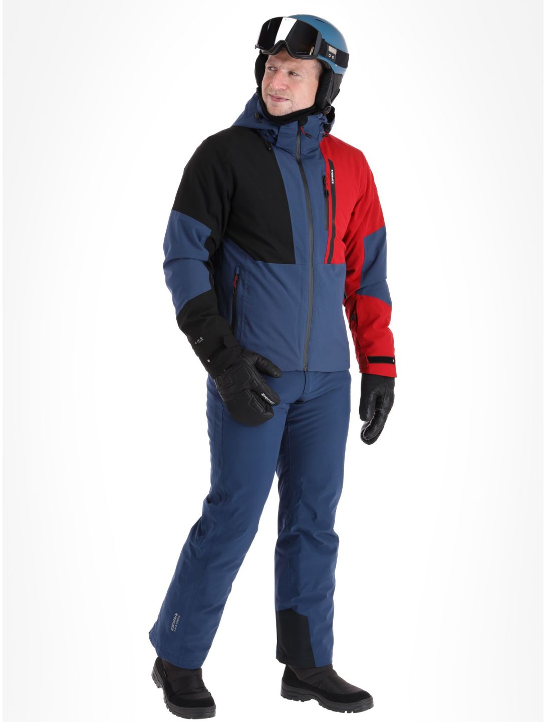 Icepeak, Fircrest ski-jas heren Dark Blue rood, zwart 