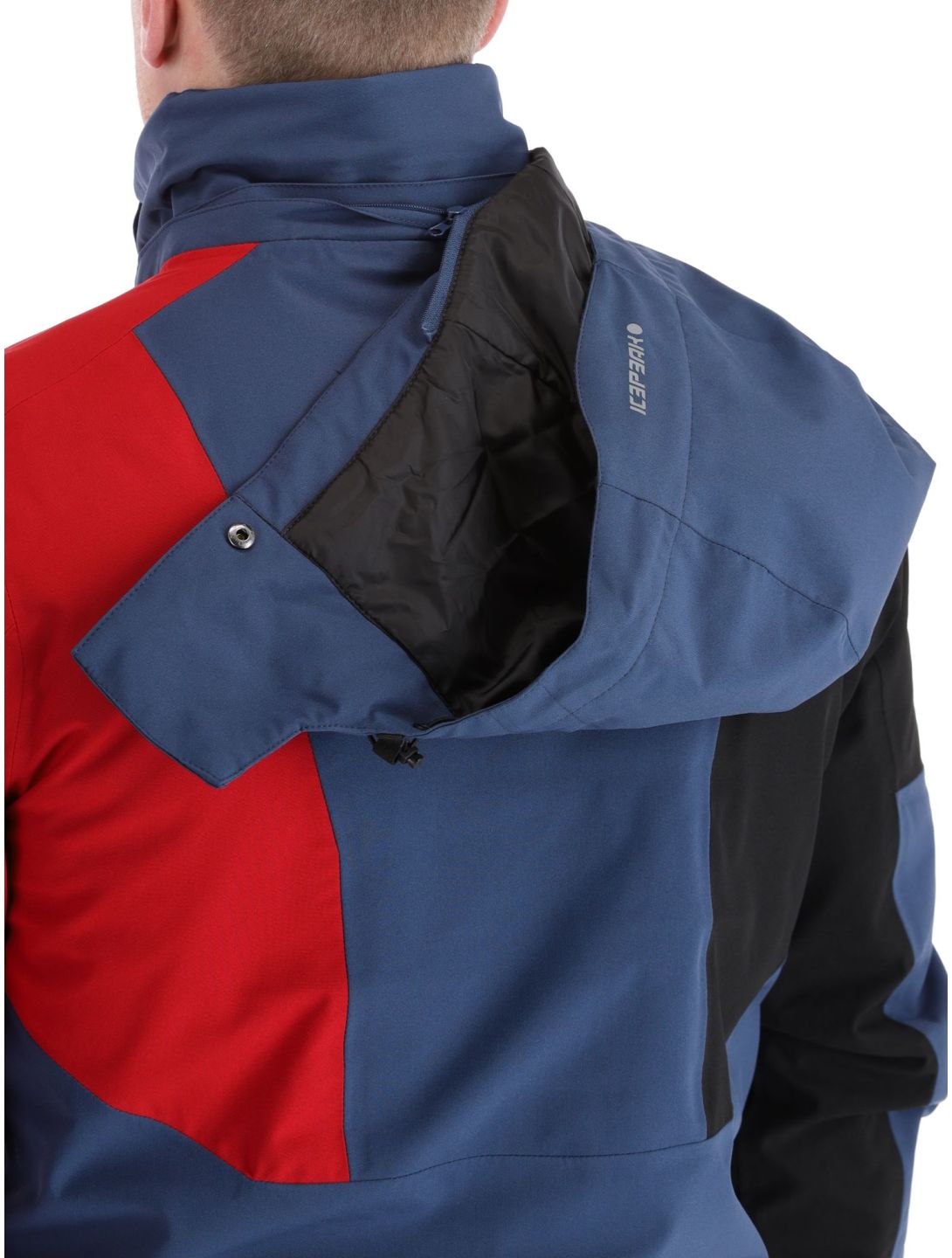 Icepeak, Fircrest ski-jas heren Dark Blue rood, zwart 