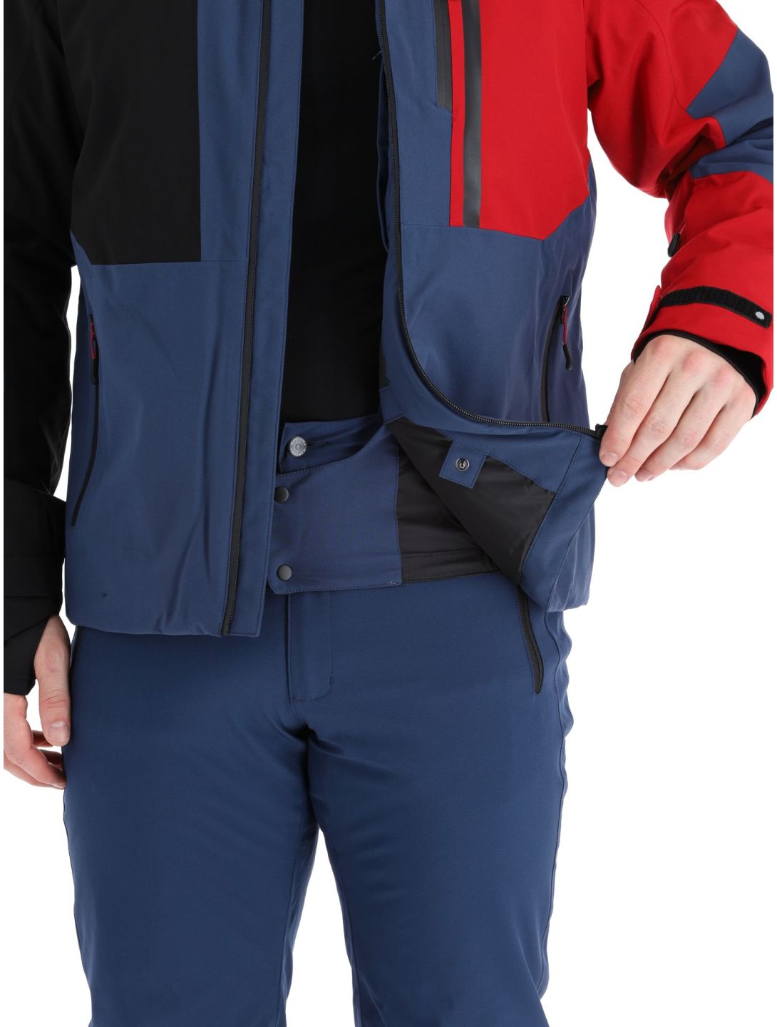 Icepeak, Fircrest ski-jas heren Dark Blue rood, zwart 