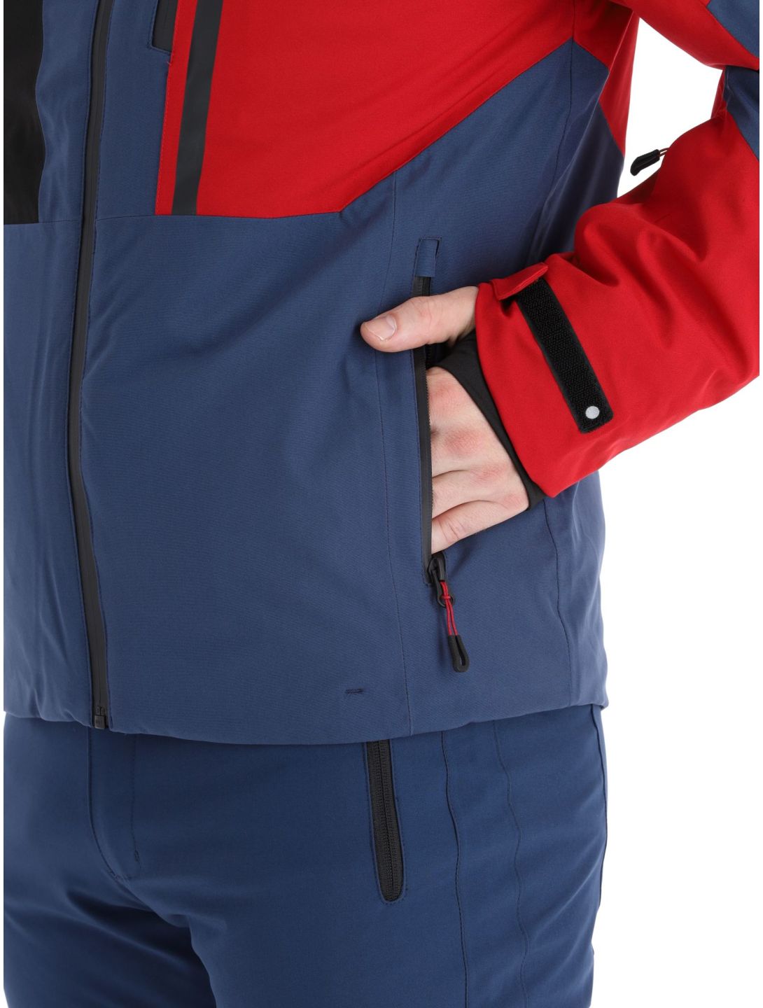 Icepeak, Fircrest ski-jas heren Dark Blue rood, zwart 