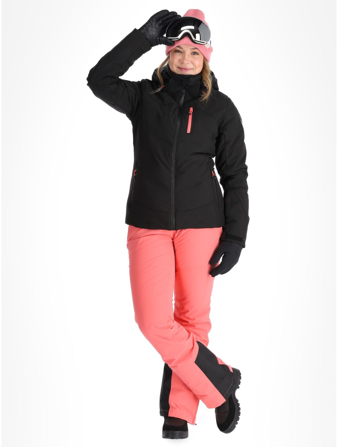 Icepeak, Flovilla AA Jas gevoerd dames Black Zwart 