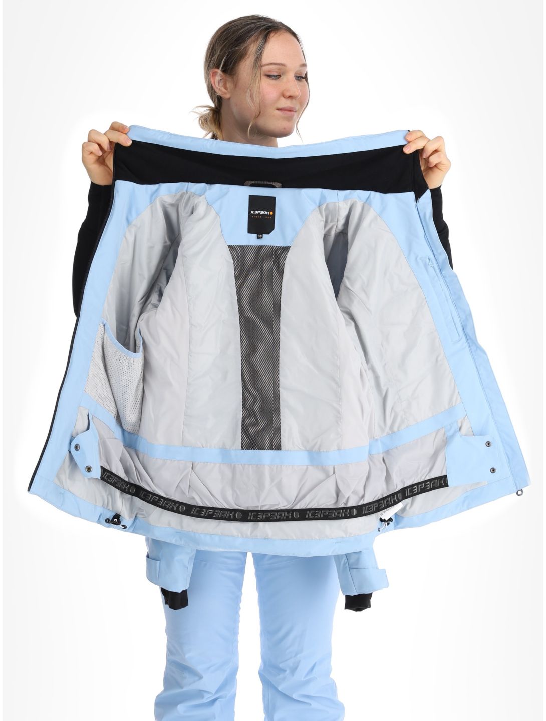 Icepeak, Flovilla AA Jas gevoerd dames Light Blue Blauw 