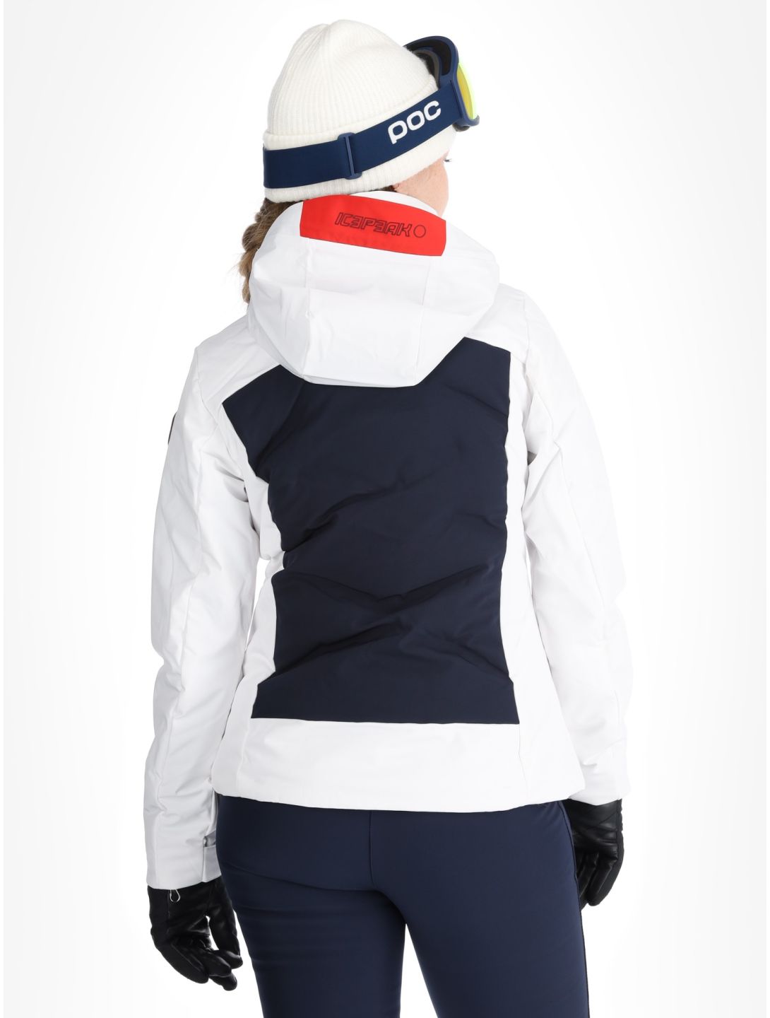 Icepeak, Flovilla ski-jas dames Optic White wit 