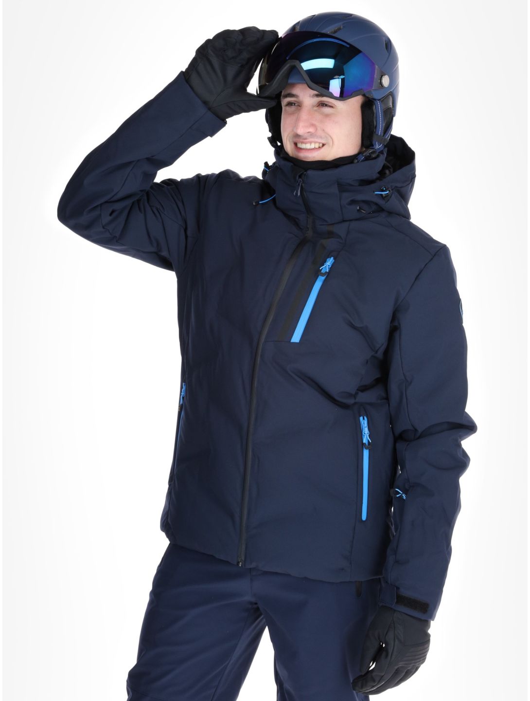 Icepeak, Foley AA Jas gevoerd heren Dark Blue Blauw 