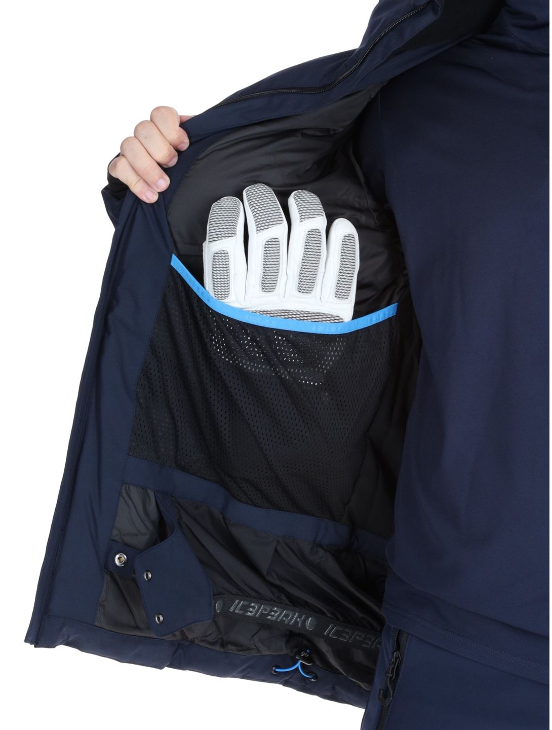 Icepeak, Foley AA Jas gevoerd heren Dark Blue Blauw 