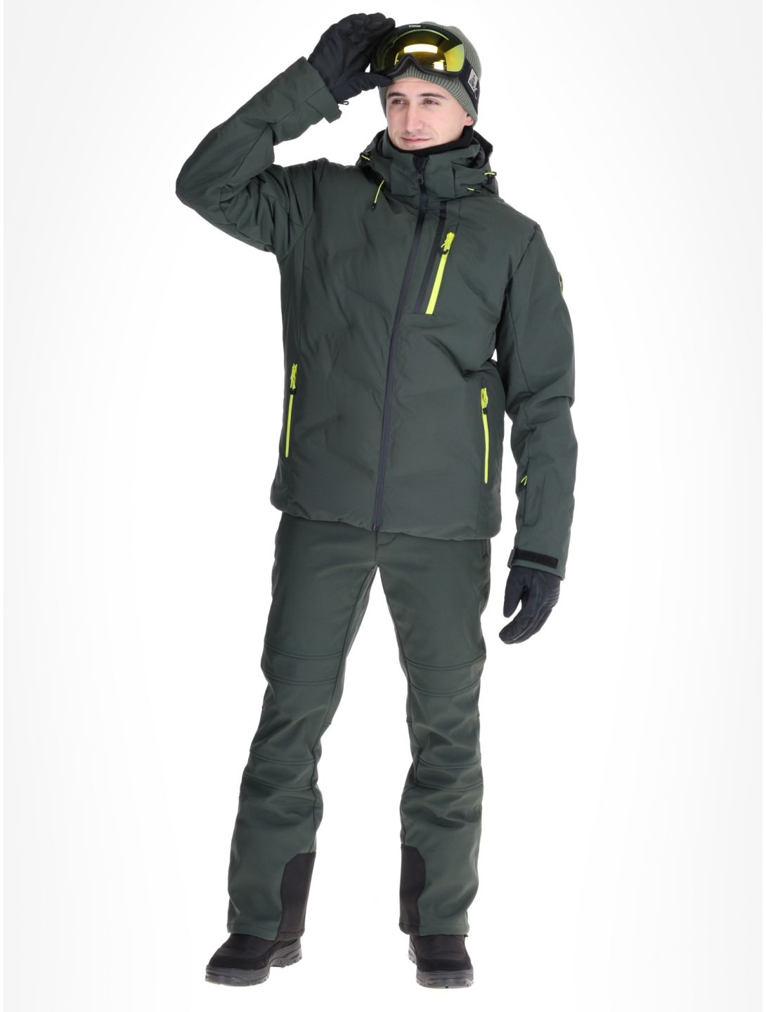 Icepeak, Foley AA Jas gevoerd heren Dark Olive Groen 