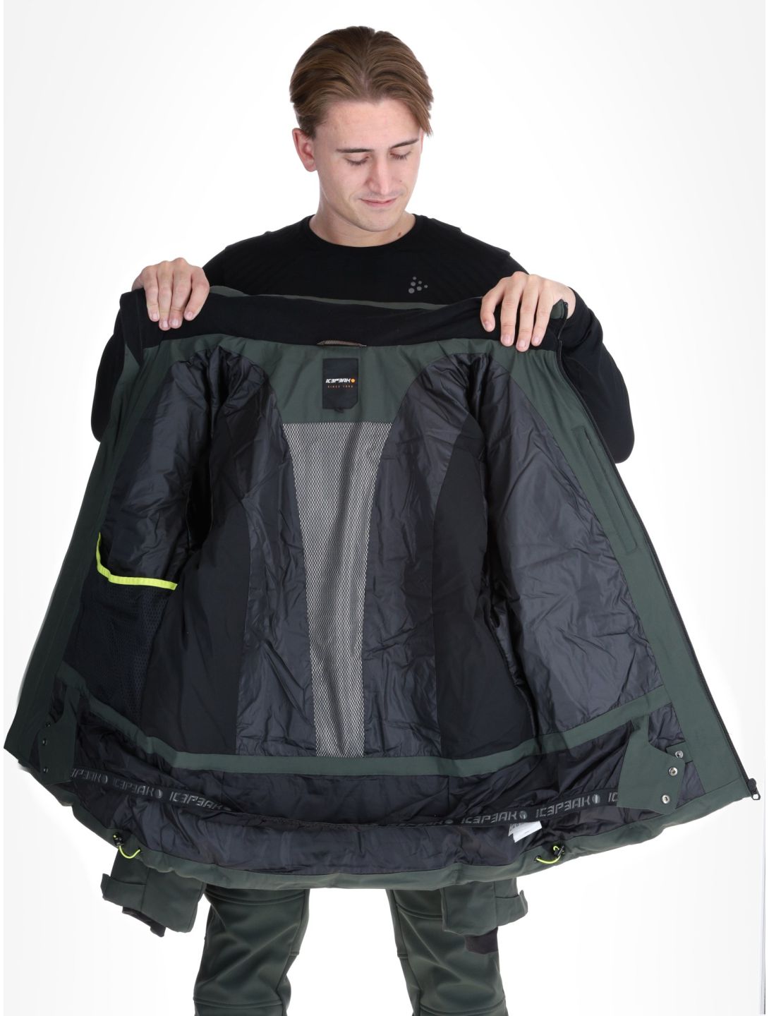 Icepeak, Foley AA Jas gevoerd heren Dark Olive Groen 