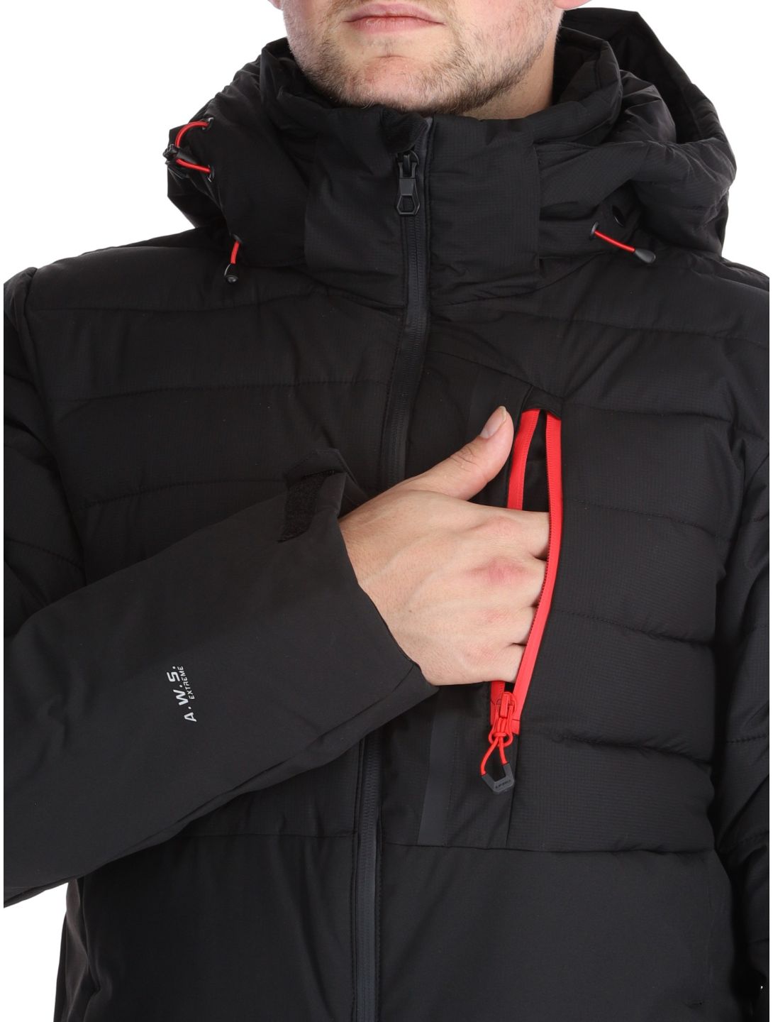 Icepeak, Folsom AA Jas gevoerd heren Black Zwart 