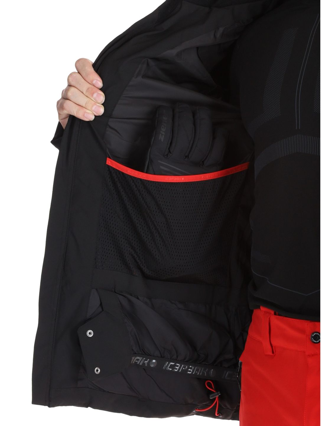 Icepeak, Folsom AA Jas gevoerd heren Black Zwart 