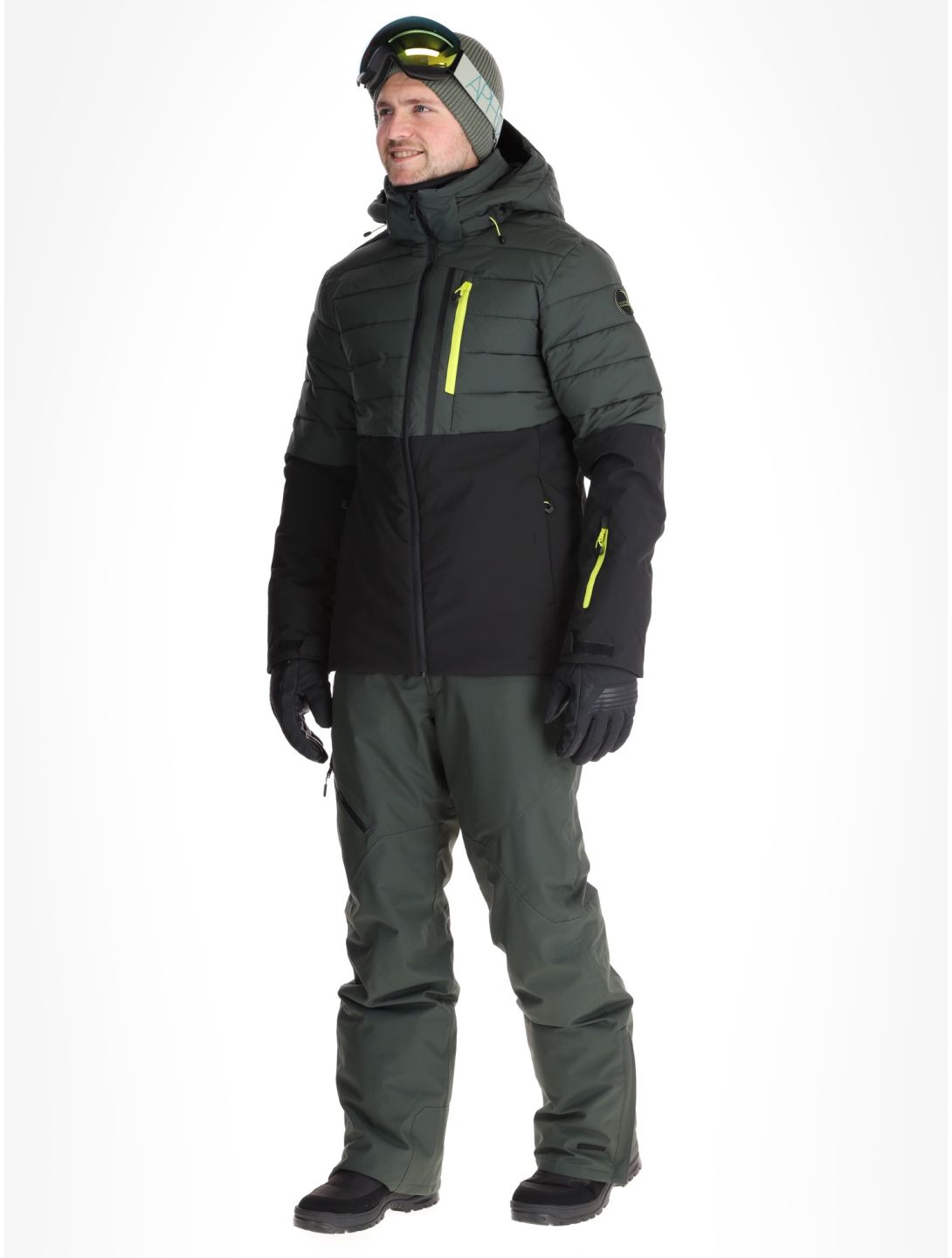 Icepeak, Folsom AA Jas gevoerd heren Dark Olive Groen 