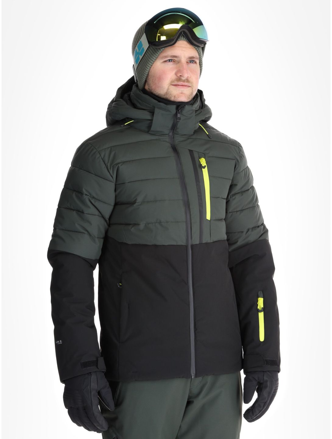 Icepeak, Folsom AA Jas gevoerd heren Dark Olive Groen 