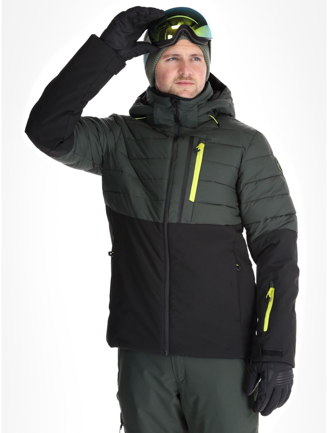 Icepeak, Folsom AA Jas gevoerd heren Dark Olive Groen 