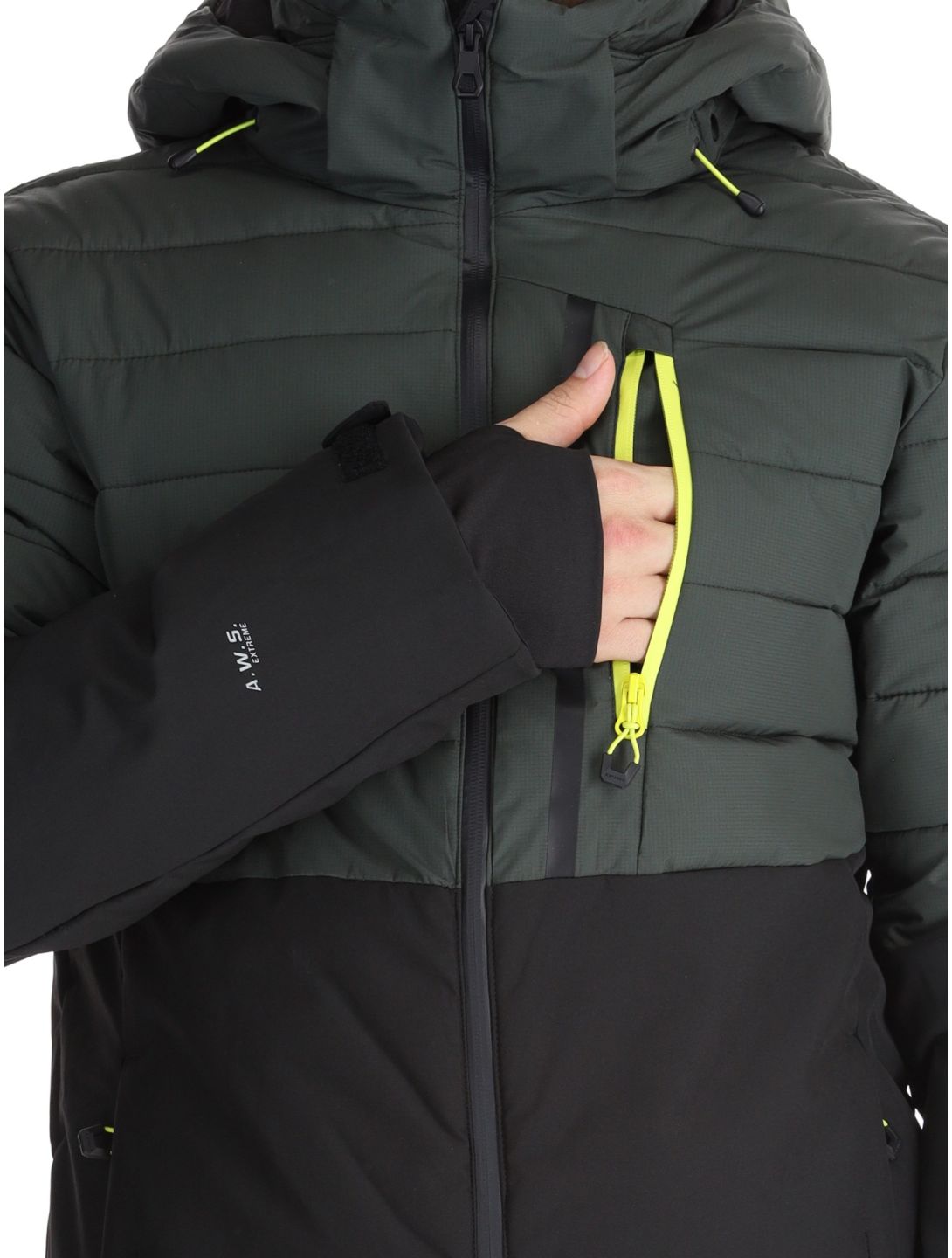 Icepeak, Folsom AA Jas gevoerd heren Dark Olive Groen 