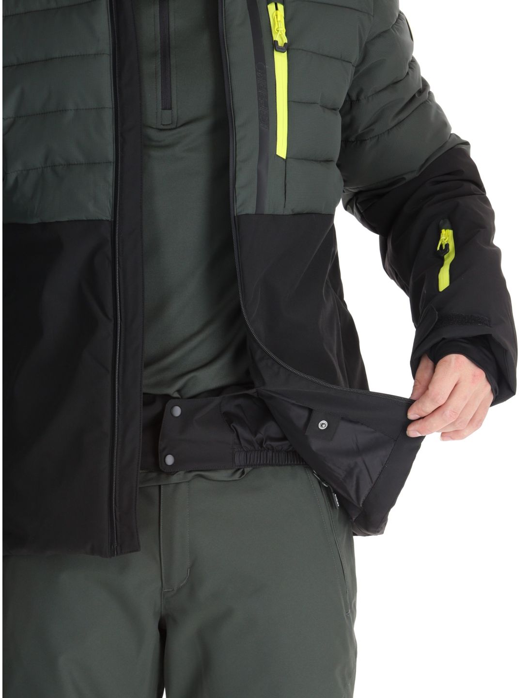 Icepeak, Folsom AA Jas gevoerd heren Dark Olive Groen 