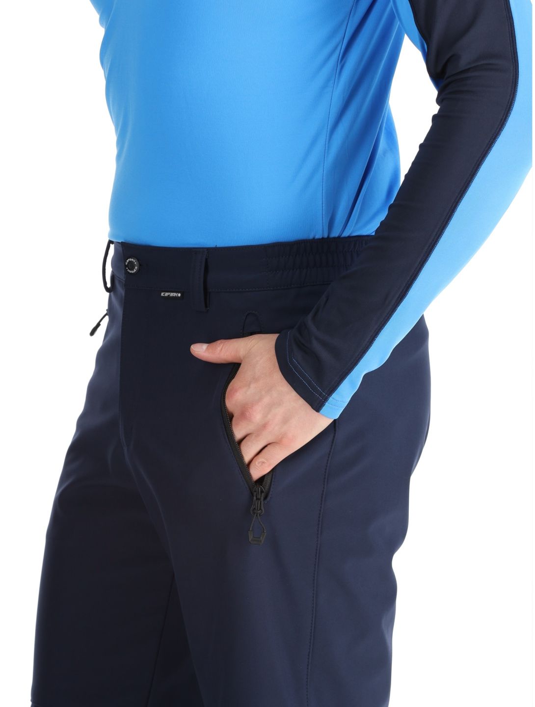 Icepeak, Frankfurt BC Skibroek Softshell heren Dark Blue Blauw 