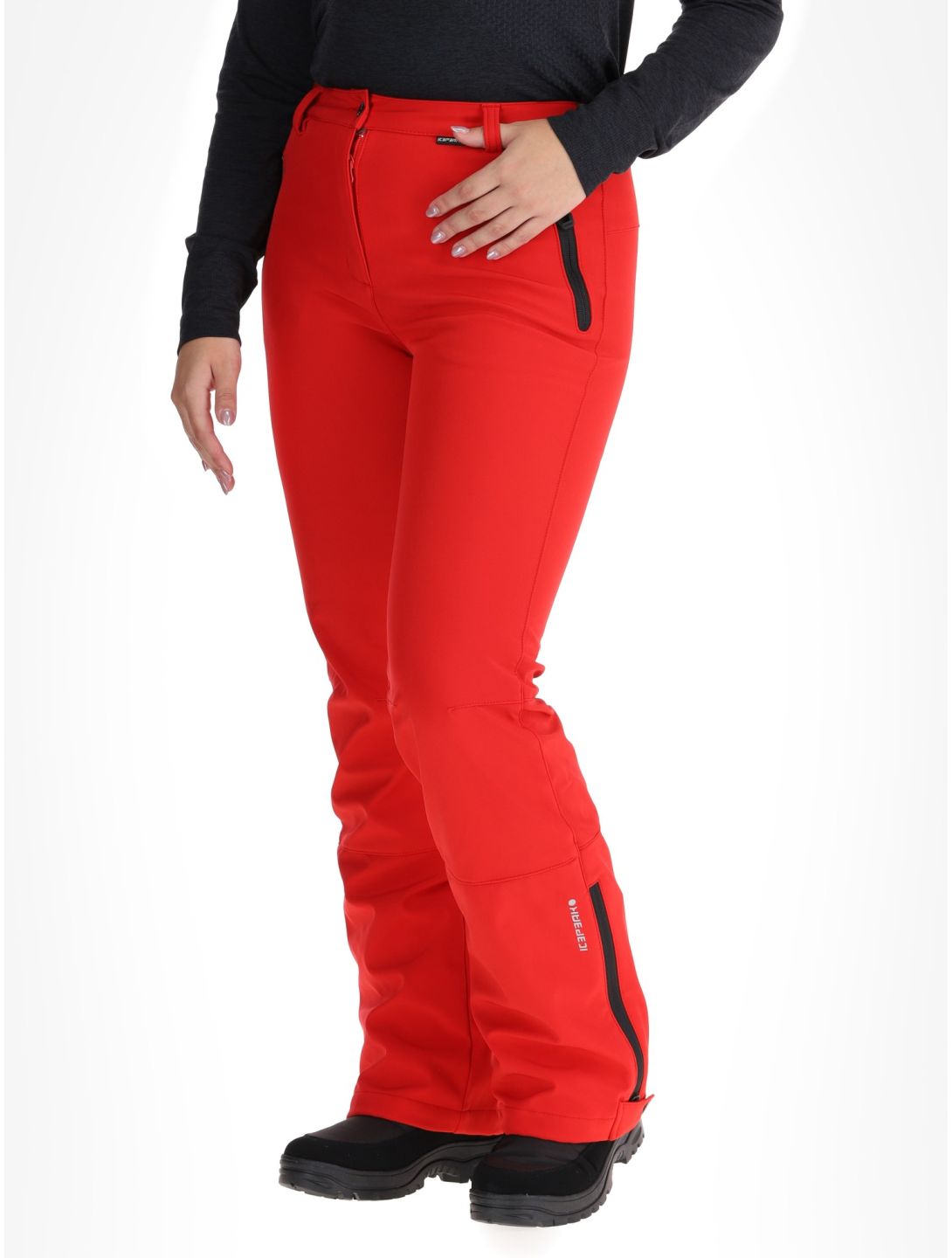 Icepeak, Frechen BC Skibroek Softshell dames Coral-Red Rood 