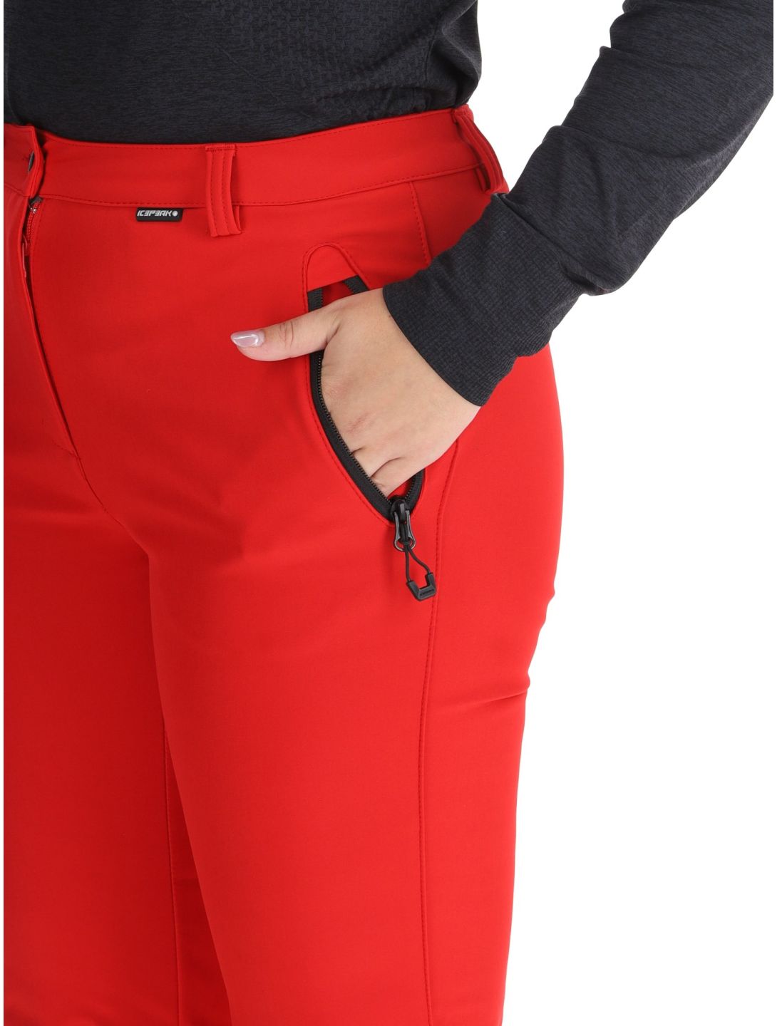 Icepeak, Frechen BC Skibroek Softshell dames Coral-Red Rood 